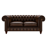 Raleigh 2 Sits Chesterfield Soffa Antique Autumn Tan
