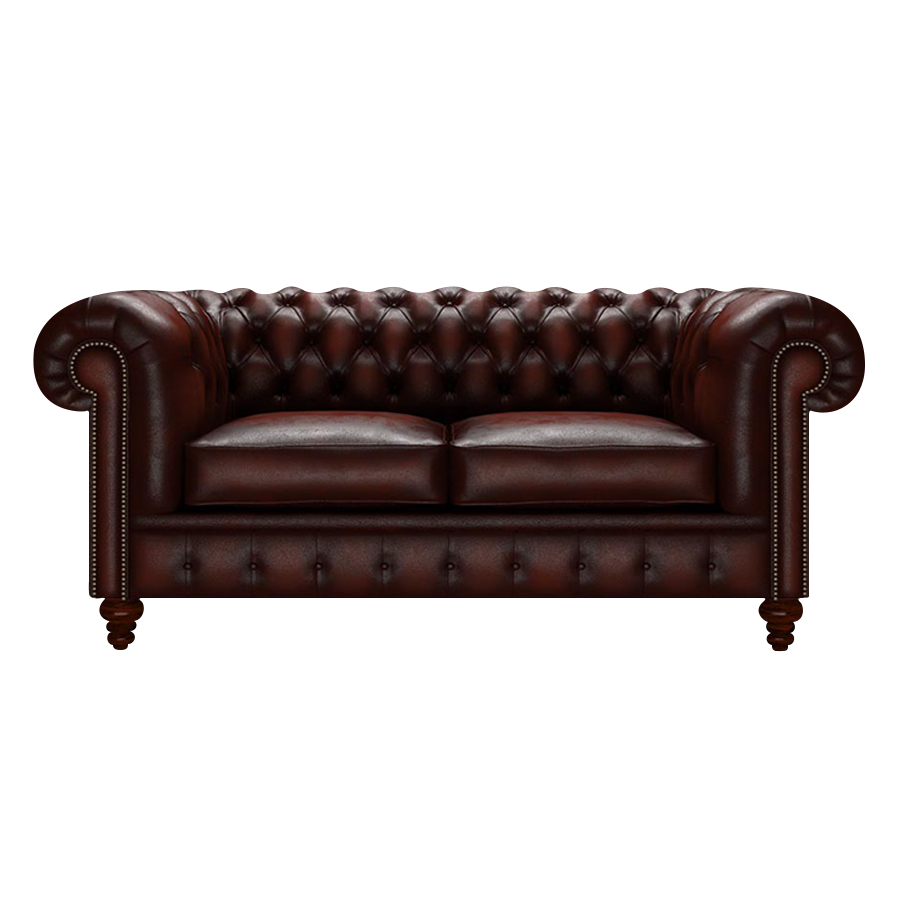Raleigh 2 Sits Chesterfield Soffa Antique Chestnut