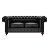 Raleigh 2 Sits Chesterfield Soffa Birch Black