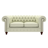 Raleigh 2 Sits Chesterfield Soffa Birch Cream