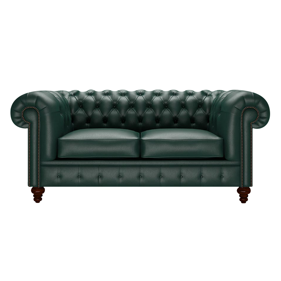 Raleigh 2 Sits Chesterfield Soffa Birch Forest Green