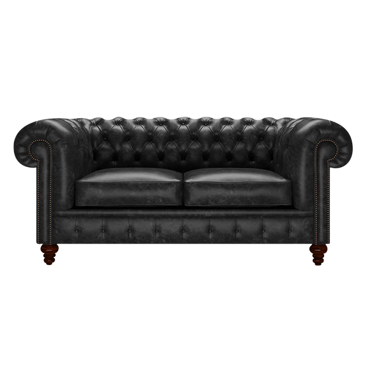 Raleigh 2 Sits Chesterfield Soffa Etna Black