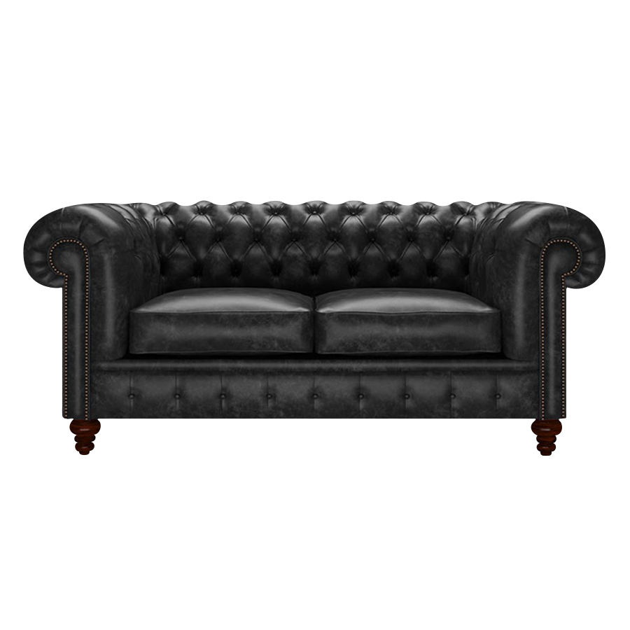Raleigh 2 Sits Chesterfield Soffa Etna Black