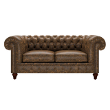 Raleigh 2 Sits Chesterfield Soffa Etna Brandy