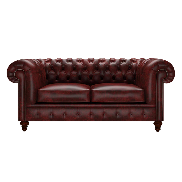 Raleigh 2 Sits Chesterfield Soffa Etna Red