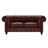 Raleigh 2 Sits Chesterfield Soffa Etna Red