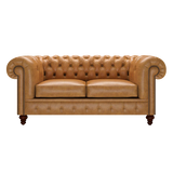 Raleigh 2 Sits Chesterfield Soffa Old English Buckskin