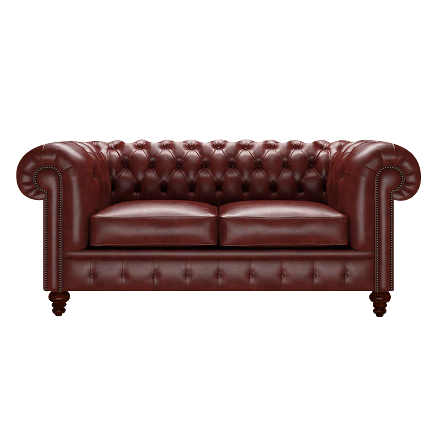 Raleigh 2 Sits Chesterfield Soffa Old English Chestnut
