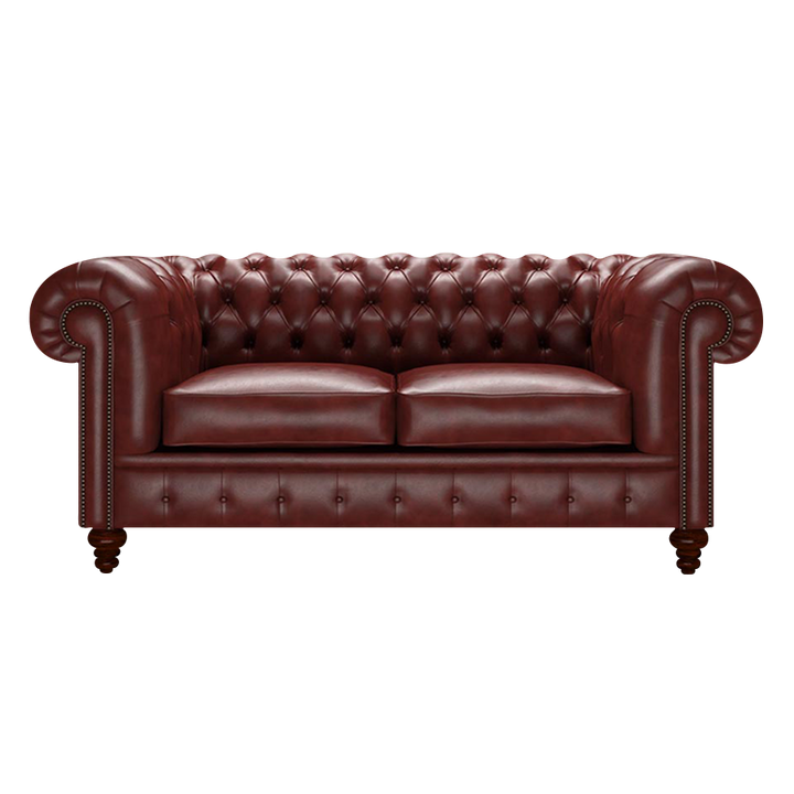 Raleigh 2 Sits Chesterfield Soffa Old English Chestnut