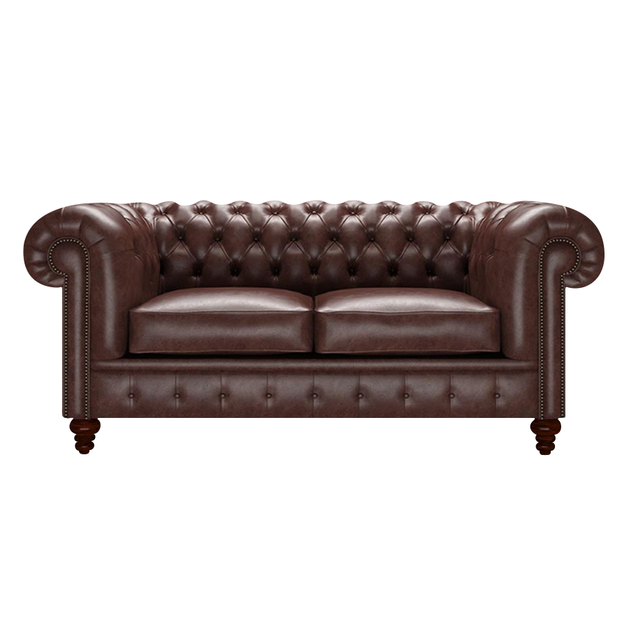 Raleigh 2 Sits Chesterfield Soffa Old English Dark Brown
