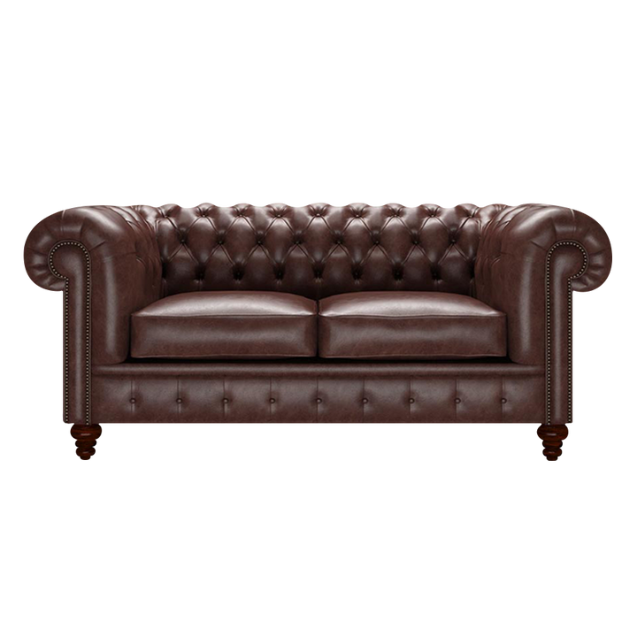 Raleigh 2 Sits Chesterfield Soffa Old English Dark Brown