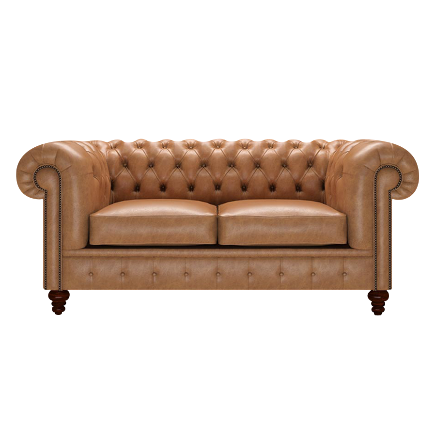 Raleigh 2 Sits Chesterfield Soffa Old English Tan