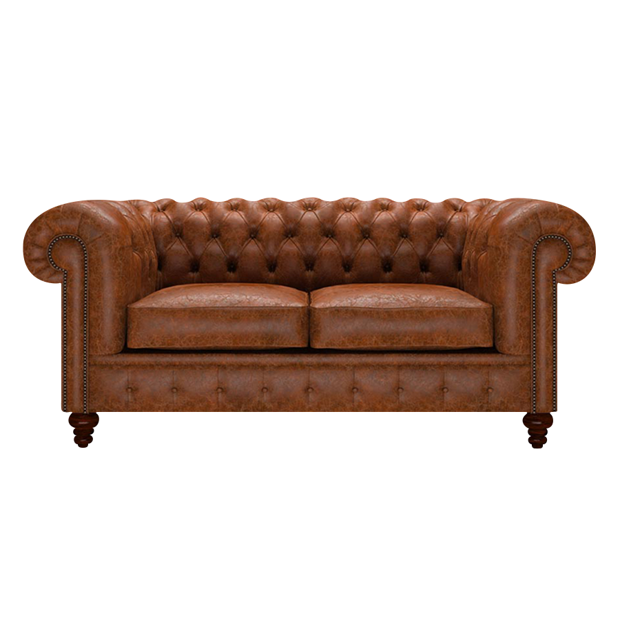 Ladda upp bild till gallerivisning, Raleigh 2 Sits Chesterfield Soffa Tudor Chestnut
