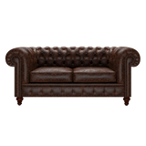 Raleigh 2 Sits Chesterfield Soffa Tudor Mahogany