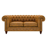 Raleigh 2 Sits Chesterfield Soffa Tudor Mustard