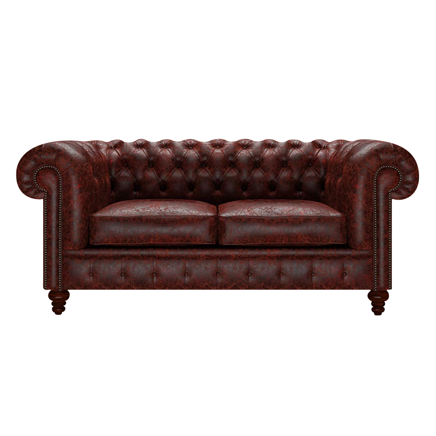 Raleigh 2 Sits Chesterfield Soffa Tudor Oxblood