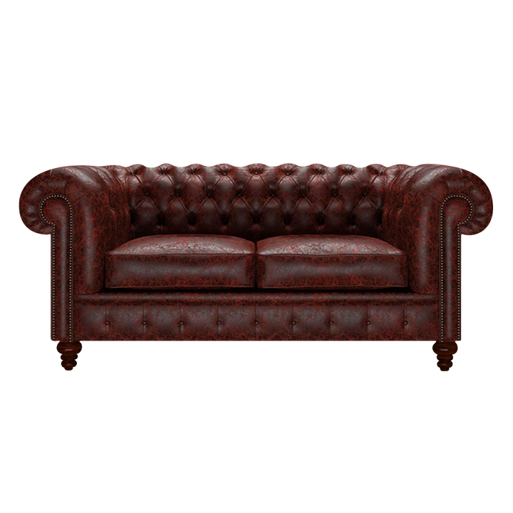Raleigh 2 Sits Chesterfield Soffa Tudor Oxblood