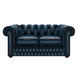 Shackleton 2 Sits Chesterfield Soffa Antique Blue
