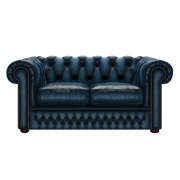 Shackleton 2 Sits Chesterfield Soffa Antique Blue