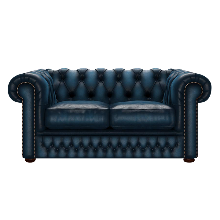 Shackleton 2 Sits Chesterfield Soffa Antique Blue