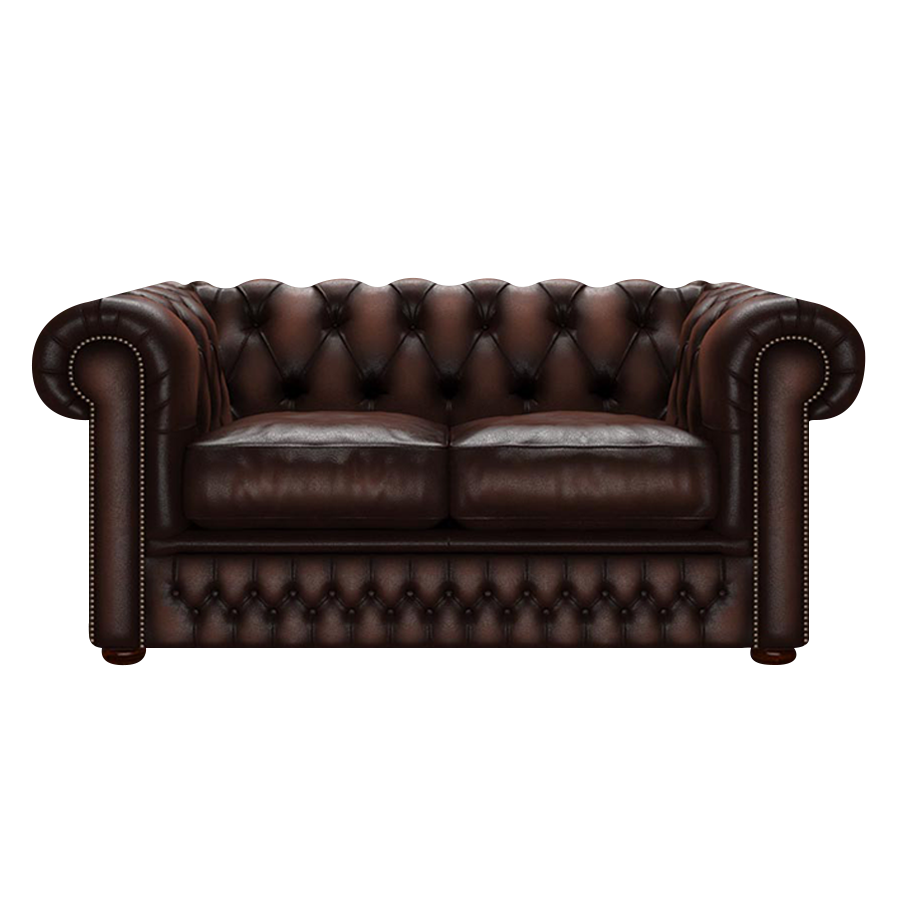 Shackleton 2 Sits Chesterfield Soffa Antique Brown