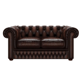 Shackleton 2 Sits Chesterfield Soffa Antique Brown