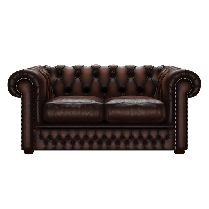 Shackleton 2 Sits Chesterfield Soffa Antique Brown