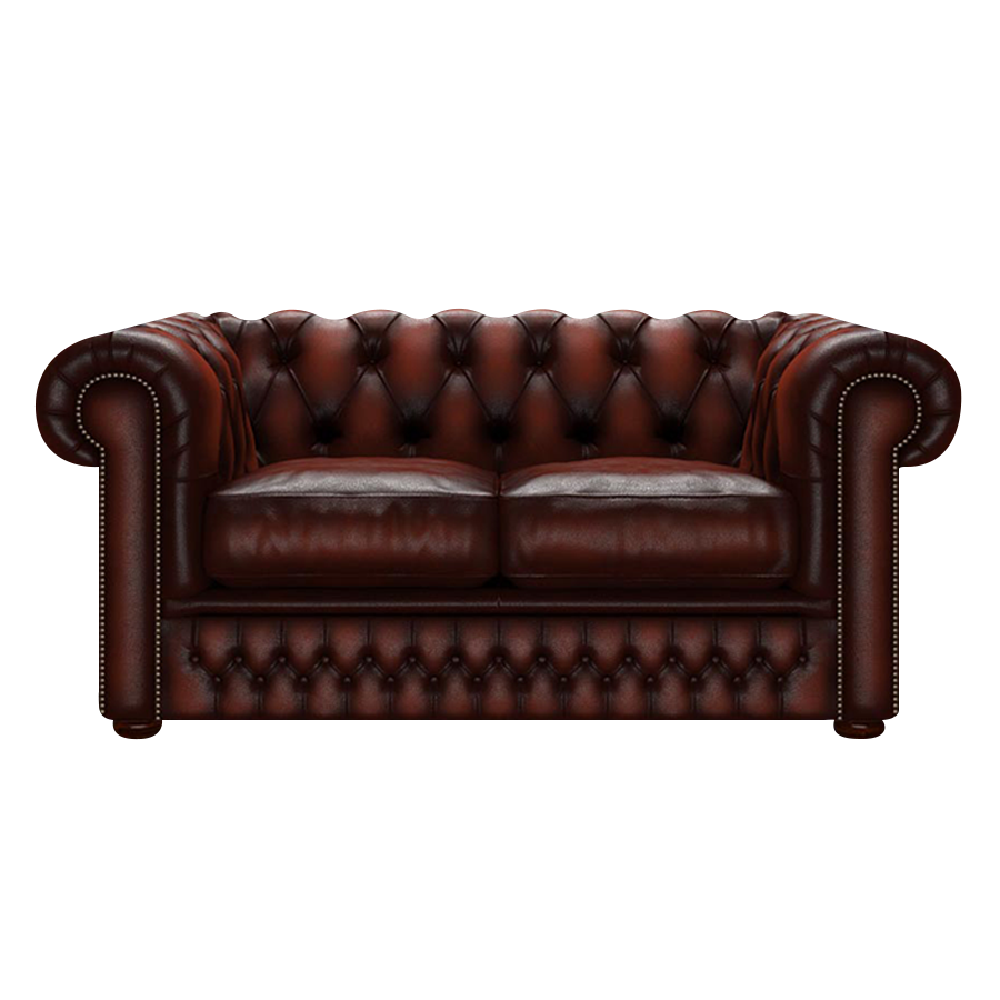 Shackleton 2 Sits Chesterfield Soffa Antique Chestnut