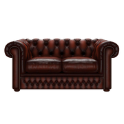 Shackleton 2 Sits Chesterfield Soffa Antique Chestnut