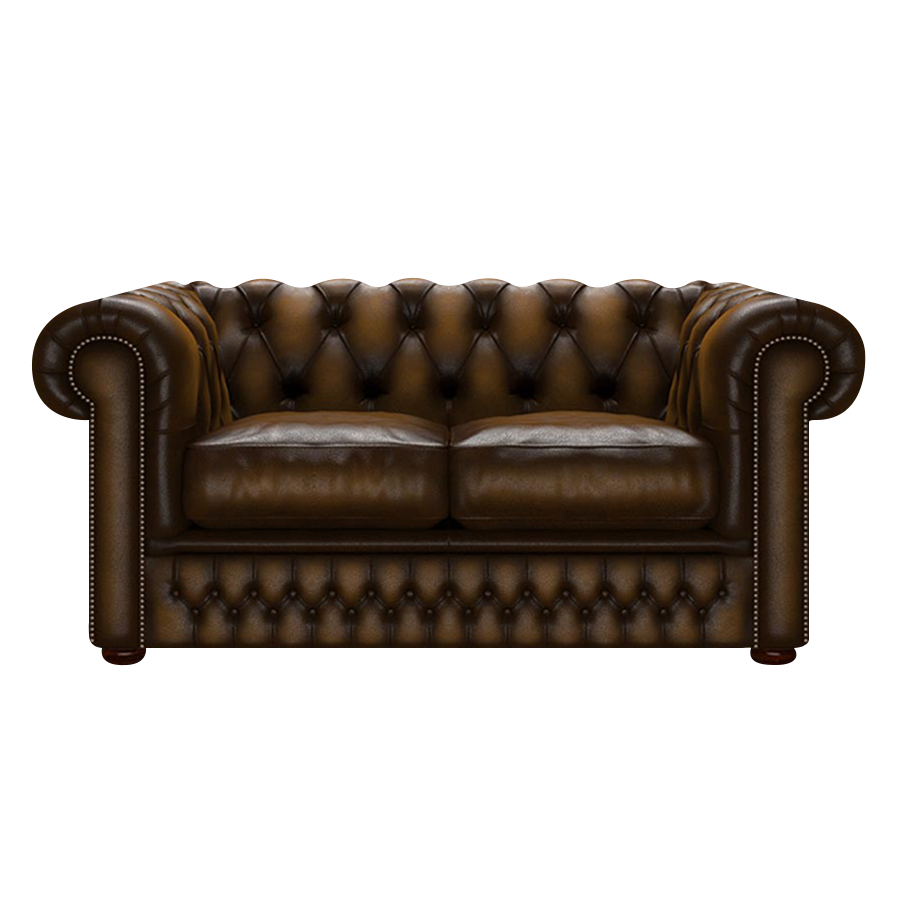 Shackleton 2 Sits Chesterfield Soffa Antique Gold