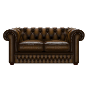 Shackleton 2 Sits Chesterfield Soffa Antique Gold