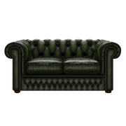 Shackleton 2 Sits Chesterfield Soffa Antique Green