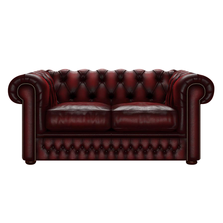 Shackleton 2 Sits Chesterfield Soffa Antique Red