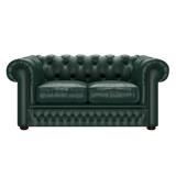 Shackleton 2 Sits Chesterfield Soffa Birch Forest Green