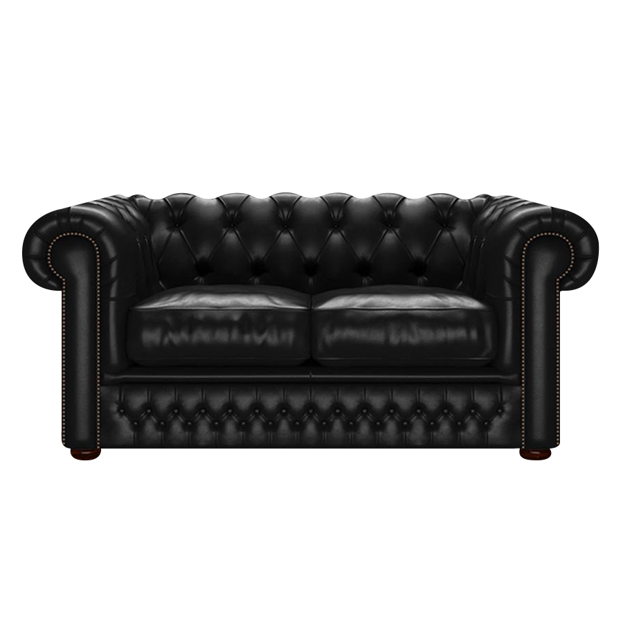 Shackleton 2 Sits Chesterfield Soffa Old English Black