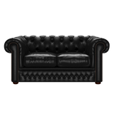 Shackleton 2 Sits Chesterfield Soffa Old English Black