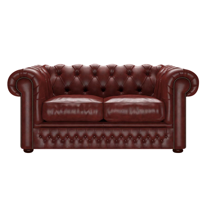 Shackleton 2 Sits Chesterfield Soffa Old English Chestnut