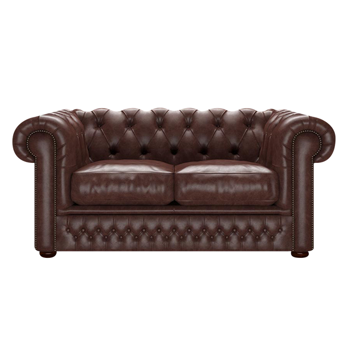 Shackleton 2 Sits Chesterfield Soffa Old English Dark Brown