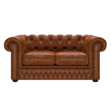 Shackleton 2 Sits Chesterfield Soffa Tudor Chestnut