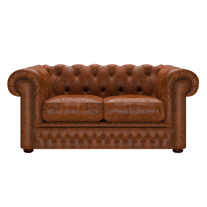 Shackleton 2 Sits Chesterfield Soffa Tudor Chestnut