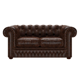 Shackleton 2 Sits Chesterfield Soffa Tudor Mahogany