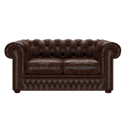 Shackleton 2 Sits Chesterfield Soffa Tudor Mahogany