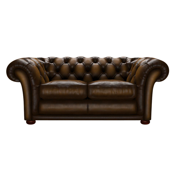 Shakespeare 2 Sits Chesterfield Soffa Antique Gold