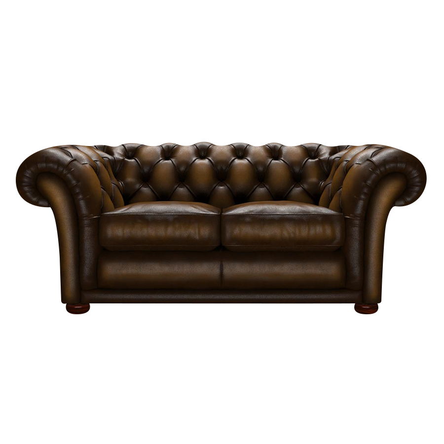 Shakespeare 2 Sits Chesterfield Soffa Antique Gold