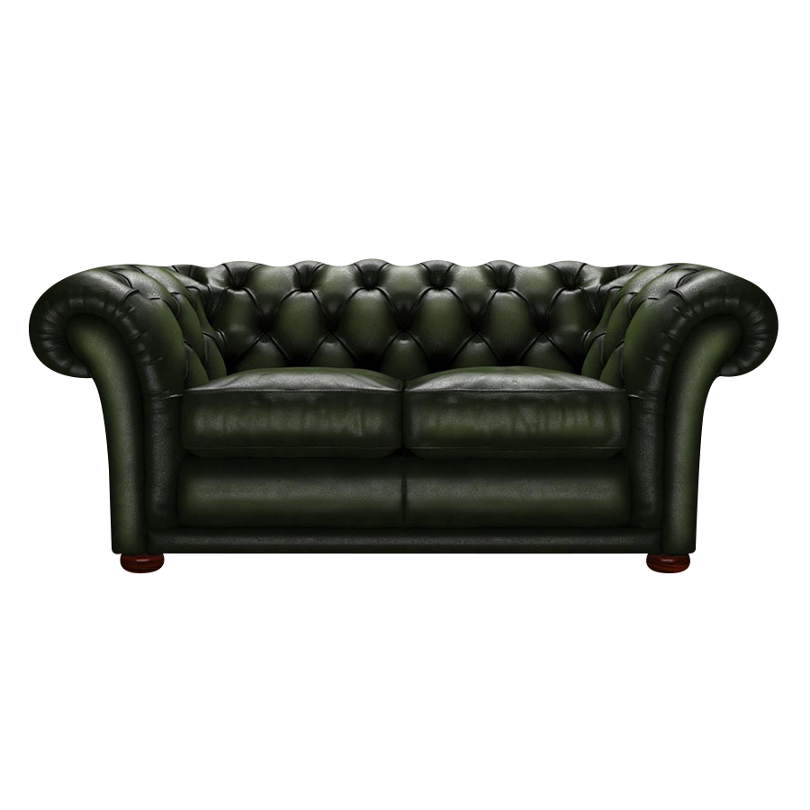 Shakespeare 2 Sits Chesterfield Soffa Antique Green