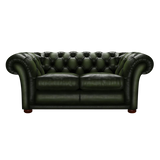 Shakespeare 2 Sits Chesterfield Soffa Antique Green