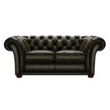 Shakespeare 2 Sits Chesterfield Soffa Antique Olive