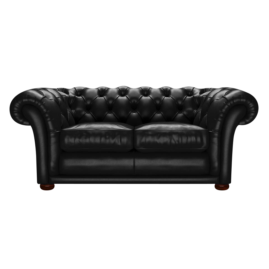Shakespeare 2 Sits Chesterfield Soffa Old English Black