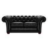 Shakespeare 2 Sits Chesterfield Soffa Old English Black