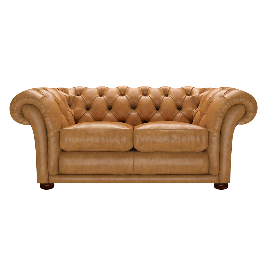 Shakespeare 2 Sits Chesterfield Soffa Old English Buckskin